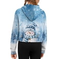 thumbnail image 6 of Chaqlin Snowman Snowflake Print Girls Half Zipper Sweatshirts Girl Half Zipper Sweatshirt with Pocket Casual Pullover Athletic Zip Up Lightweight Sweatshirt Size 7-8 Blue, 6 of 7