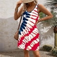 thumbnail image 6 of WEANT 4th of July Patriotic Dresses American Flag Stars Stripes Dress Sundress Flag Watermelon Red 3XL, 6 of 9