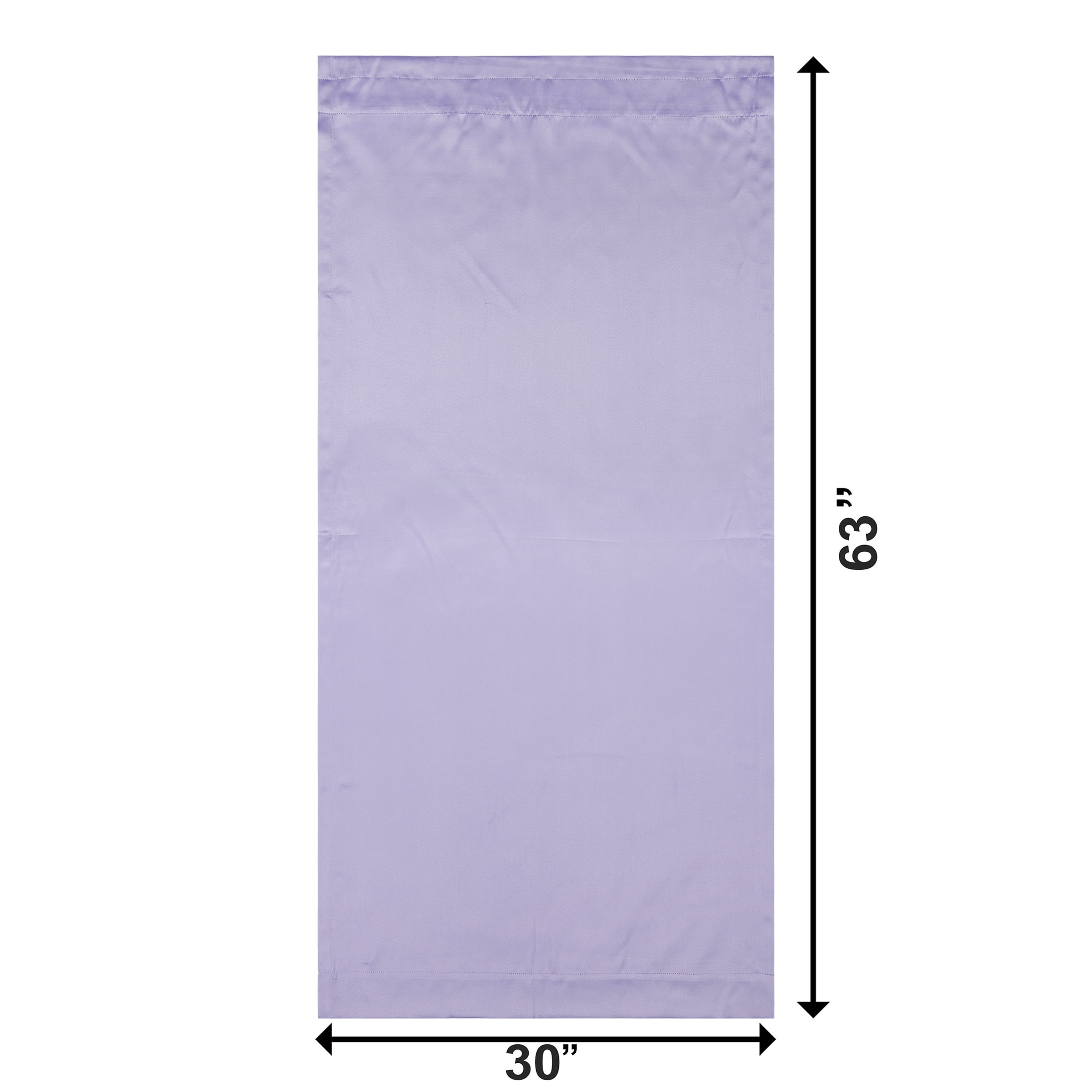Your Zone Solid Blackout Curtain Panel Pair, Set of 2, Lilac Bud, 30" W x 63" L