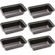 thumbnail image 1 of Loaf Pan,6 Pcs Non-Stick Mini Loaf Pan Set and Bread Pan,Carbon Steel Bread Pan for Bread,Cakes,Quiche and Brownies, 1 of 5