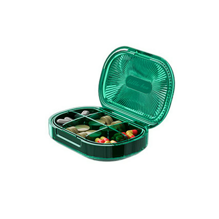 Farfi Pill Storage Box Multi Compartments Anti-crack Separated