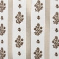 thumbnail image 5 of My Texas House 18" x 18" Brown Floral Stripe Decorative Pillow Cover, 5 of 5