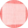 thumbnail image 1 of Ahgly Company Indoor Round Solid Red Modern Area Rugs, 7' Round, 1 of 4