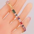 thumbnail image 3 of Bracelet Mode Double Rangée Zircon style Ins K Or Bracelet Femme Recta, 3 of 5