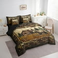 thumbnail image 4 of Homewish Wild Bear 7-Piece Bedding Comforter Set,Rustic Farmhouse Cabin King Bedding Sets,Jungle Animal Bed Sheets For Boys Kids,Breathable Home Decor Reversible, 4 of 9