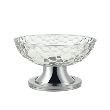 

VEAREAR Fruit Bowl Transparent Food Grade Large Capacity High Strength 360-Degree Rotatable Save Space Detachable Strawberry Orange Fruit Tray Snack Plate Home Supplies