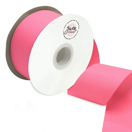 UPC: 0810056348335 | GWEN STUDIOS Grosgrain Hot Pink Polyester Ribbon  150  x 2.5