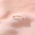 thumbnail image 2 of 2mm 925 Sterling Silver Wedding Band Cubic Zirconia Half Eternity Stackable Engagement Ring Size 3-13, 2 of 4