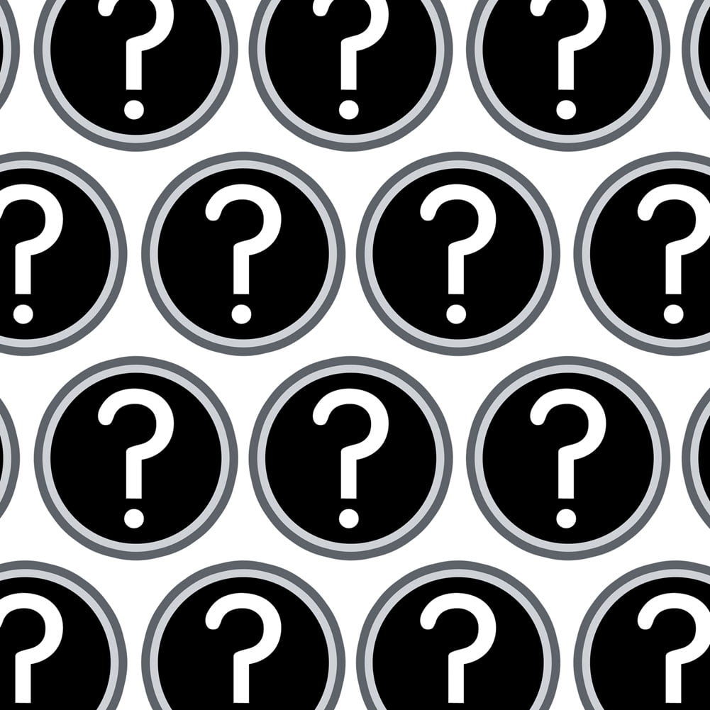 Mystery Question Mark Premium Gift Wrap Wrapping Paper Roll