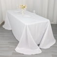 thumbnail image 2 of Balsa Circle 90" x 132" Polyester Rectangular Tablecloth Rounded Corners - White, 2 of 8
