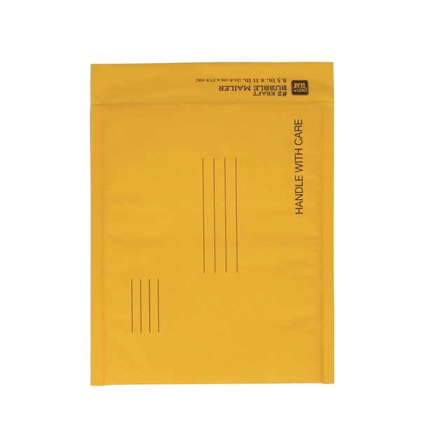 Pen+Gear Kraft Bubble Mailers, 8.5" x 11" Size (2), Peel and Seal, 15