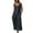 Dark Gray, variant on Womens Square Neck Sleeveless Button Down Top and Cropped Wide Leg Pants Two Piece Set Linen Blend Fabric with Side Pockets Casual Summer Coordinated Outfit
