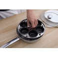 thumbnail image 3 of Sartén para escalfar huevos CozyKit, acero inoxidable, 6 tazas, inducción, 3 of 7