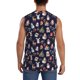 thumbnail image 4 of Balery Christmas Critters Delight Camisetas sin mangas para hombre, absorbe la humedad y protege contra el mal olor.-Medium, 4 of 7