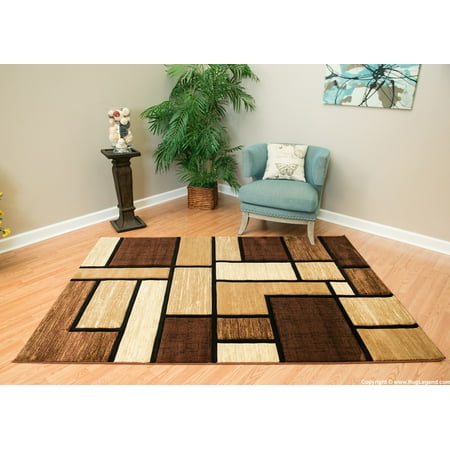 Chocolate Antique Round Rug - Rug Legend Modern High Quality Hand Carved Area Rug 5x7 Carpet 3995 Chocolate