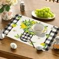 thumbnail image 4 of Cheerful Sunflower Watermelon Linen BBQ Mat Fire Mat Heat Durable Table Protector for Outdoor Dining Picnic Party, 4 of 7
