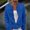 Blue, variant on Women Cropped Knit Sweater Cardigan Crew Neck Long Sleeve Star Pattern Button Down Relaxed Fit Casual Layering Top Khaki XL