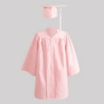 thumbnail image 3 of Zwiiyzr 2024 Preschool Kindergarten Graduation Gown Cap Sash Set with Tassel for Unisex 3-9 Years Pink, 3 of 4