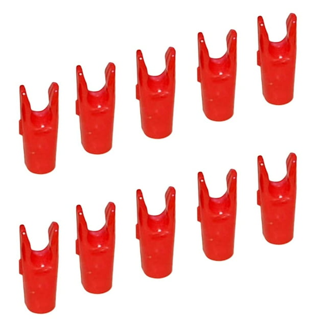 jinwen 10 Pcs Accessoire en Plastique avec Clous pour Sports de Plein Air Tir Rouge