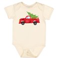 thumbnail image 3 of Inktastic Christmas Vintage Truck with Christmas Tree Boys or Girls Baby Bodysuit, 3 of 5