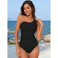 thumbnail image 4 of Anwell Womens One Piece Swimwear Cutout 1 Piece Swim Suit Modest Monokini Swimsuit, 4 of 6