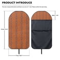 thumbnail image 7 of POLERO Geometric Diamond Print Terry Cloth Car Seat Cover, Sweatproof Car Seat Protector for Cars Trucks Van Front Seats, Universal Fit for Drivers, 7 of 7
