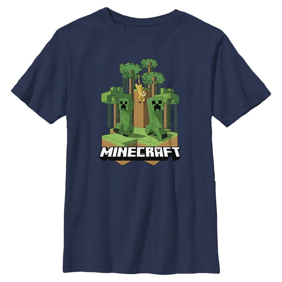 Boys Minecraft Jungle Creepers T Shirt