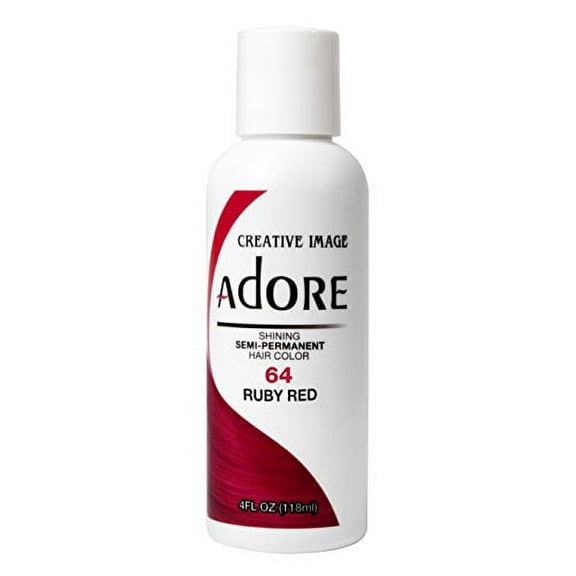 Adore Semi-Permanent Haircolor #064 Ruby Red, 4 Ounce (118ml)