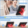thumbnail image 5 of Fintie Case for iPad 9th Generation (2021) / 8th Gen (2020) / 7th Gen (2019) 10.2 Inch, Protective Fully-Body Rugged Heavy Duty Shockproof Case with Built-in Stand for Kids, Red, 5 of 9