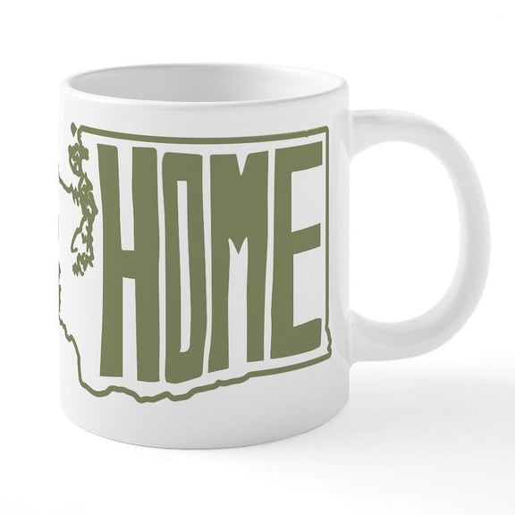 CafePress - Washington Home - 20 Oz White Ceramic Mega Mug