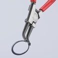 thumbnail image 2 of KNIPEX 46 31 A22 Pinza para anillos de retención exteriores de ejes en ángulo de 45ø recubierto de plástico acabado pavonado 185 mm, 2 of 3