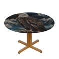 thumbnail image 3 of Orinice Bald Eagle Night Sky Mountains Round Table Cover Stain Resistant Washable Indoor Outdoor Tablecloth Kitchen Dining Wedding Parties 100% Polyester Fiber 38-42, 3 of 8