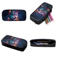 thumbnail image 6 of ZUXONGSY Painted Wolf Daisy Flower Print 3 Pack Kid Backpack with Lunchbox for School Toddler Kindergarten School Bookbag Set with Zipper Pencil Case Middle-School Bookbags Back to School Gifts, 6 of 6