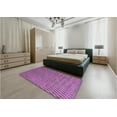 thumbnail image 5 of Ahgly Company Machine Washable Indoor Rectangle Transitional Dark Magenta Purple Area Rugs, 3' x 5', 5 of 7