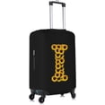 thumbnail image 4 of Sunflower Initial Name I Black Luggage Cover Elastic Washable Stretch Suitcase Protector Anti-Scratch Travel Suitcase Cover for Kid and Adult S (Fit 18-21 inch suitcase), 4 of 6