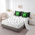 thumbnail image 5 of Manfei Kids Gamepad Controller 7-Piece Twin Bedding Sets,Console Video Game Bedding Comforter Set,Green Polka Dots Sheet Sets For Boys,Luxury Bedroom Decor Reversible, 5 of 8