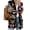 Brown, variant on Fall Winter Aztec Print Women V-neck Casual Loose Open Front Cardigan Coat