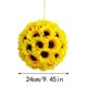 thumbnail image 1 of ¡Liquidación de flores falsas TRIEIY! Girasol artificial colgante, bola de girasol, decoración para bodas, fiestas, hogar, girasol artificial colgante, decoración de habitación D, 1 of 2