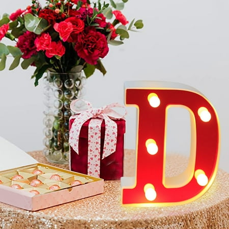 

AaSFJEG Boho Table Decor Fashion LED Subtitle Lamp LED Lamp Life Is Long Long Term Use Without Heat. Get The Decorative Effect LED Letter Lights Light Up Letters Standing Hanging
