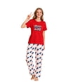 thumbnail image 2 of HTHLVMD Family Matching Sleepwear, Usa Independence Day Pajamas, Short Sleeve Star Loungewear, 250th Anniversary American Flag Matching Family Pajamas, 4th of July Short Sleeve Pjs Set, XL, 2 of 8