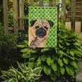 thumbnail image 2 of Pug St. Patrick's Day Shamrock Portrait Garden Flag, 2 of 2