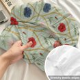 thumbnail image 4 of Queen Size Fitted Sheet Set - Rustic Floral 3 Piece Bedding Sets 16" Deep Pocket Fitted Sheet with 2 Pillowcases, Sage Green Farmhouse Wildflowers Vintage Brushed Microfiber Hotel Luxury Bed Sheets, 4 of 9