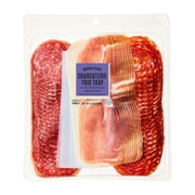 Marketside Italian Charcuterie Trio Tray, Featuring Sliced Prosciutto, Calabrese Salami, & Soppressata Salami, 12 oz, Ready to Eat Tray