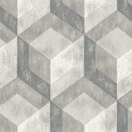 Nuwallpaper Bauhaus Weathered Wood L Stick Wallpaper Nuwallpaper Bauhaus Weathered Wood L Stick Wallpaper