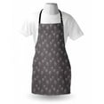 thumbnail image 3 of Taupe Apron Chrysanthemum Blooms Gardening Plants Theme on Dark Background Botanical Artistic Design, Unisex Kitchen Bib Apron with Adjustable Neck for Cooking Baking Gardening, Taupe, by Ambesonne, 3 of 3