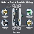 thumbnail image 3 of Interruptor de pared BESTTEN, decorador de 3 vías, 15 A, 120 V, blanco, 3 of 7
