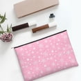 thumbnail image 6 of Cauagu Snowflake pink backgrounds for Tyvek Makeup Bag,Reusable Travel Cosmetic Bag Women Organizer Toiletry Bag Birthday,Gifts for Women Girlfriend Mom Teacher 6.5’’*8.9’’, 6 of 7