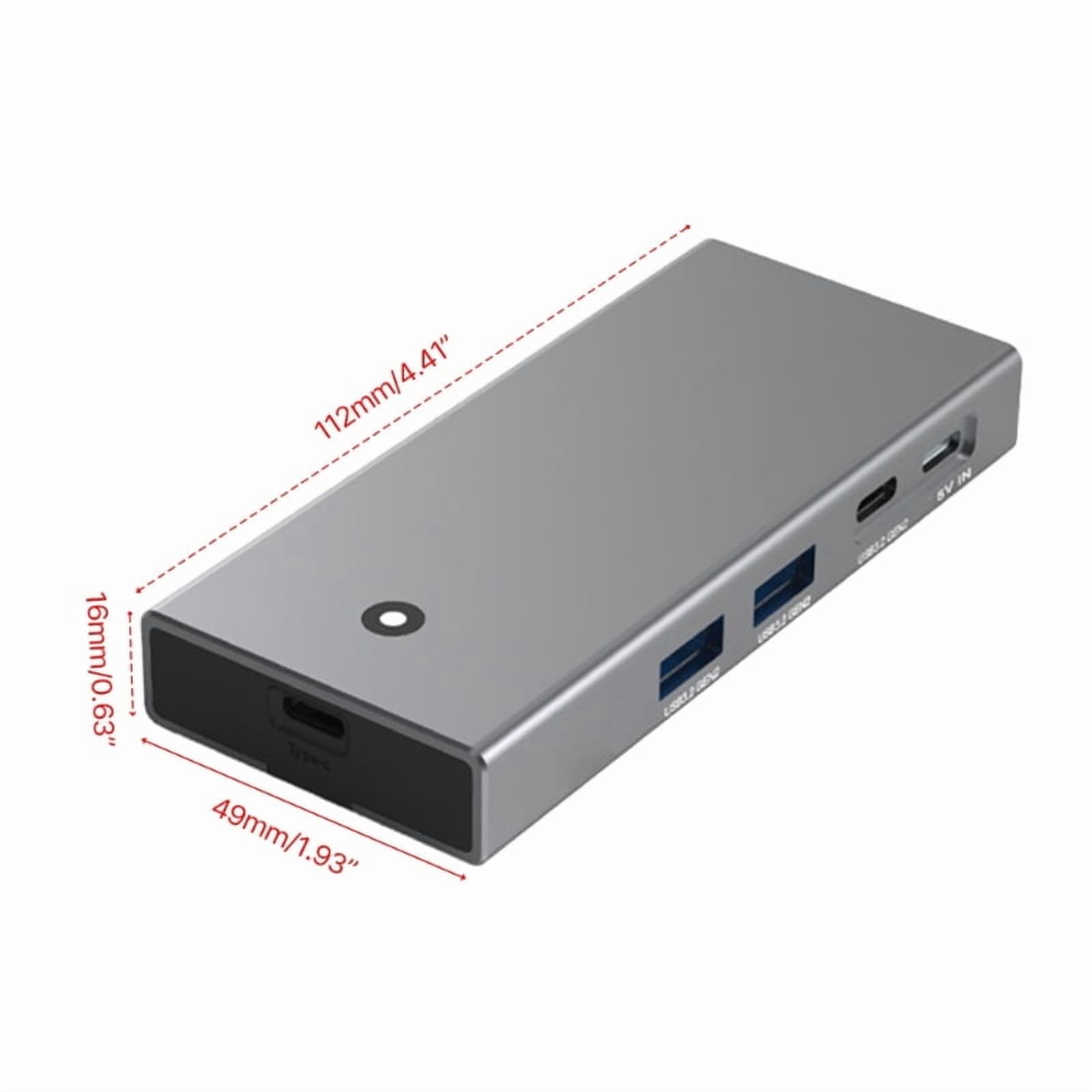 M.2 NVME TypeC Docking Station 4K60Hz HDMIcompatible2.0 USB 10Gbps Fast