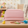 thumbnail image 6 of allydrew 4 Compartment Large Capacity Pencil Case, Pencil Pouch for Stationery Tools, Pink, 6 of 6