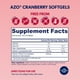 thumbnail image 5 of Suplemento AZO Cranberry Urinary Tract Health 100 cápsulas blandas, 5 of 8